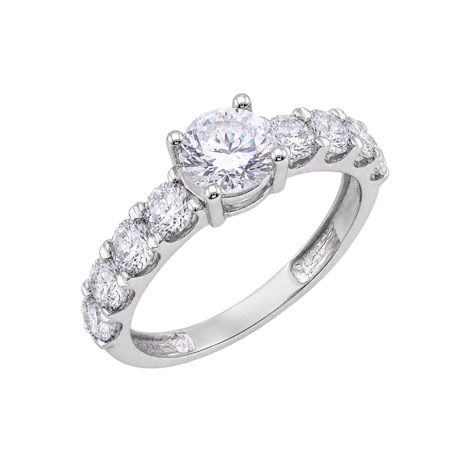 Venturant 2.00 Carat T.W. Round-cut Lab Grown Diamond (F/VS+) 14K Gold Fashion Ring