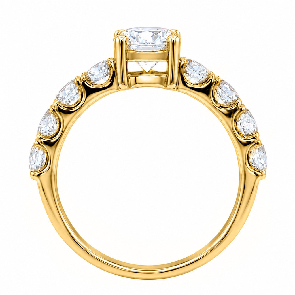 Venturant 2.00 Carat T.W. Round-cut Lab Grown Diamond (F/VS+) 14K Gold Fashion Ring