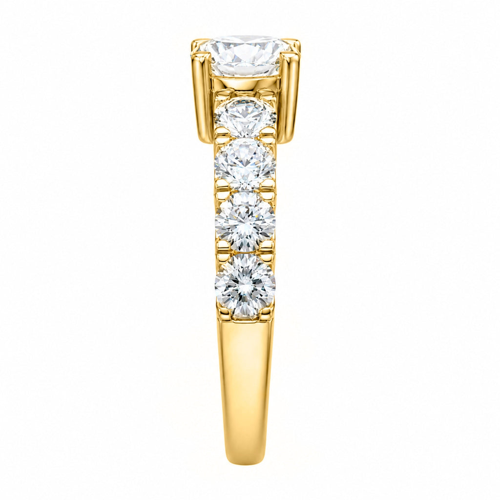 Venturant 2.00 Carat T.W. Round-cut Lab Grown Diamond (F/VS+) 14K Gold Fashion Ring