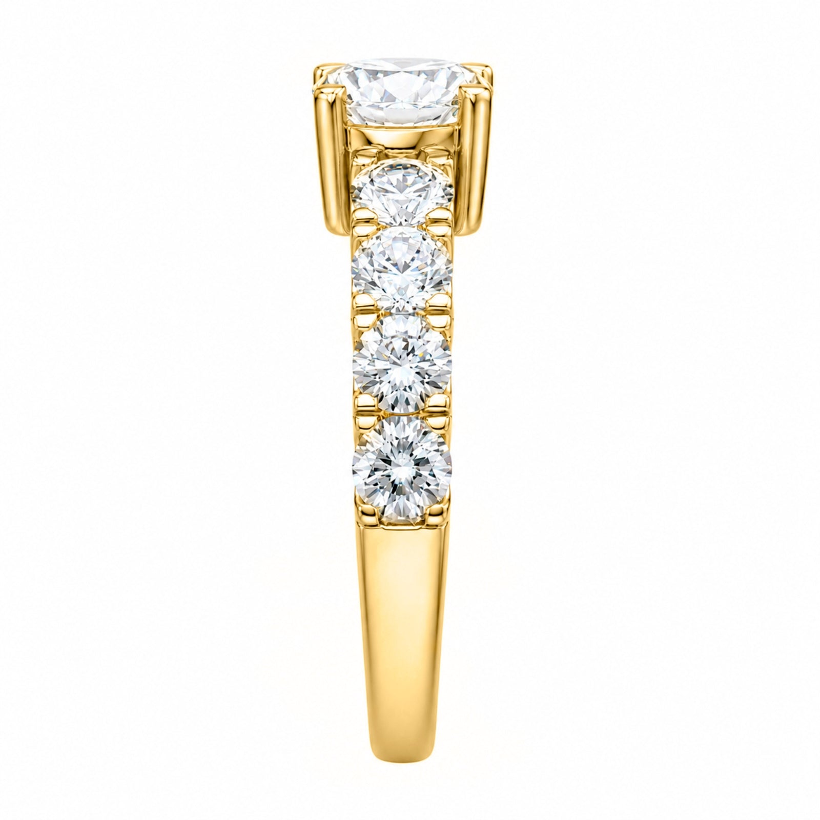 Venturant 2.00 Carat T.W. Round-cut Lab Grown Diamond (F/VS+) 14K Gold Fashion Ring