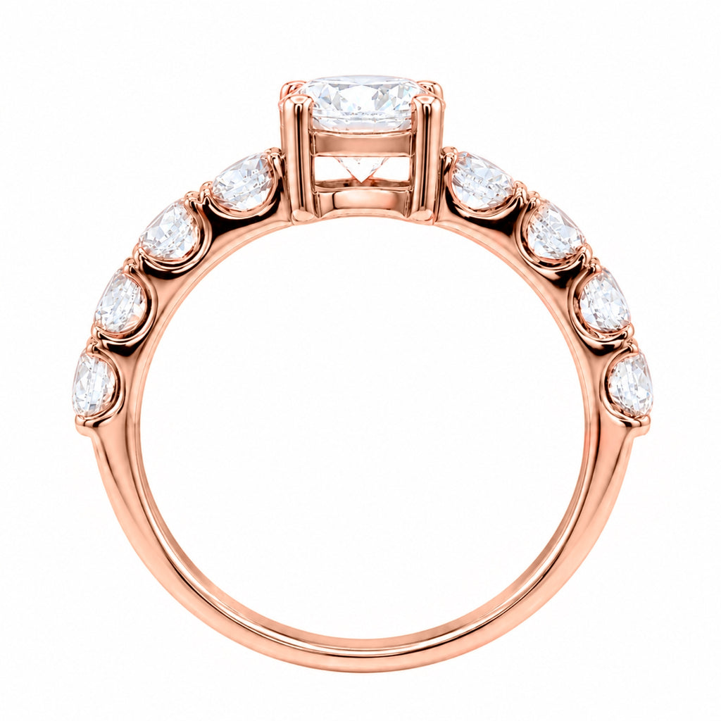 Venturant 2.00 Carat T.W. Round-cut Lab Grown Diamond (F/VS+) 14K Gold Fashion Ring