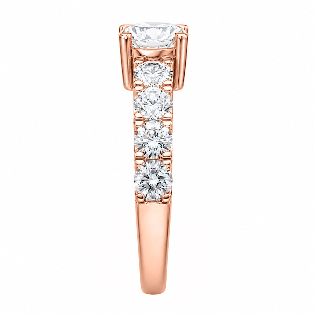 Venturant 2.00 Carat T.W. Round-cut Lab Grown Diamond (F/VS+) 14K Gold Fashion Ring