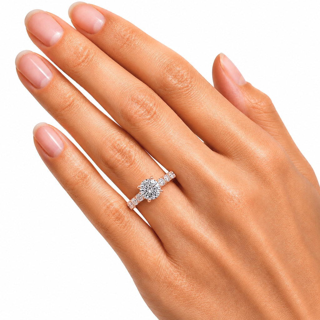 Venturant 2.00 Carat T.W. Round-cut Lab Grown Diamond (F/VS+) 14K Gold Fashion Ring