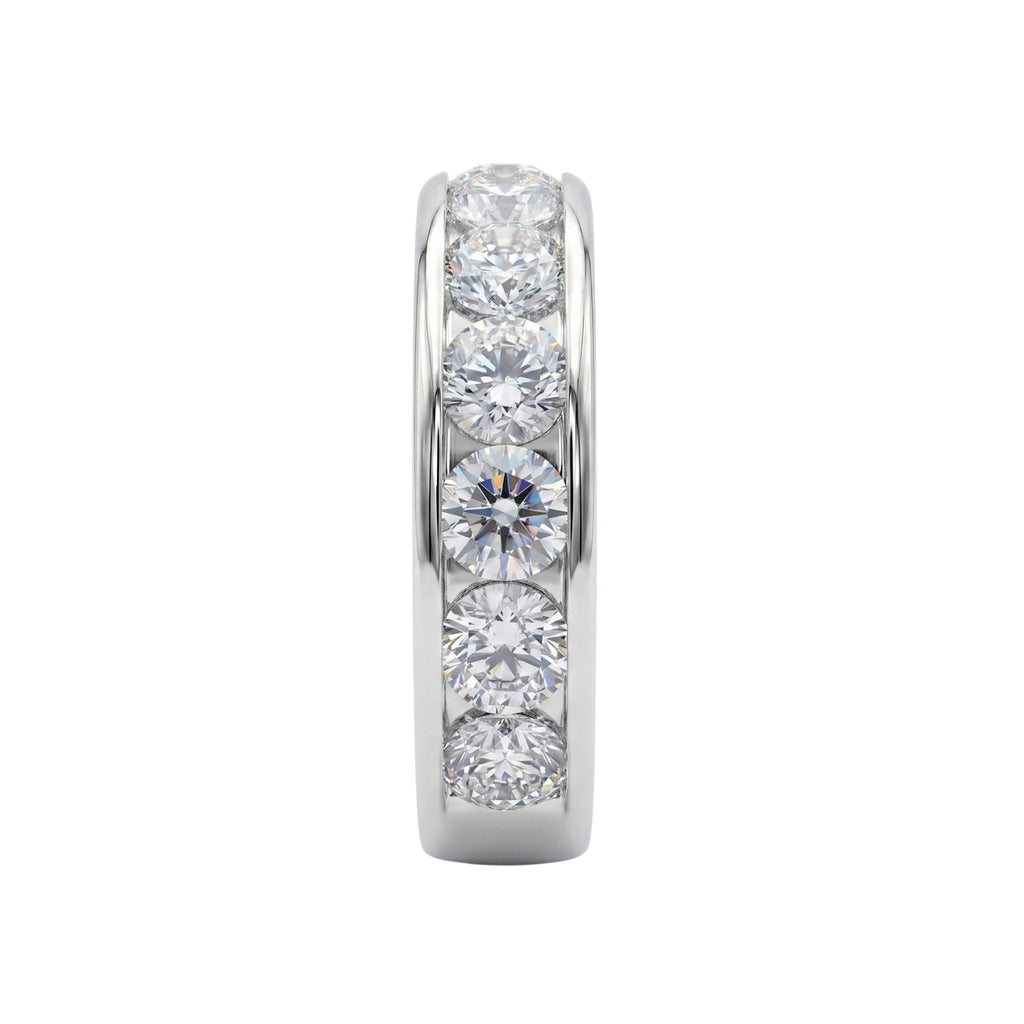 Venturant 0.50 - 3.00 Carat T.W. Round-cut Lab Grown Diamond (F/VS+) 14K Gold 11 Stone Channel Set Ring