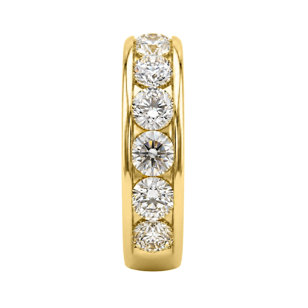 Venturant 0.50 - 3.00 Carat T.W. Round-cut Lab Grown Diamond (F/VS+) 14K Gold 11 Stone Channel Set Ring