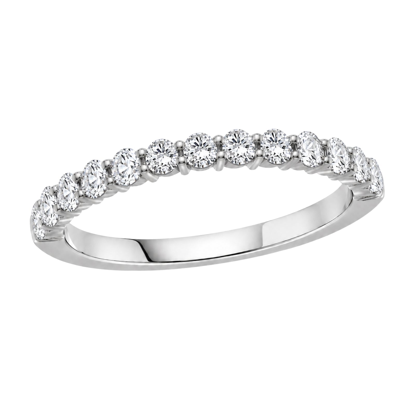 Venturant 0.50 -1.00 Carat T.W. Round-cut Lab Grown Diamond (F/VS+) 14K Gold 13 Stone Band Ring
