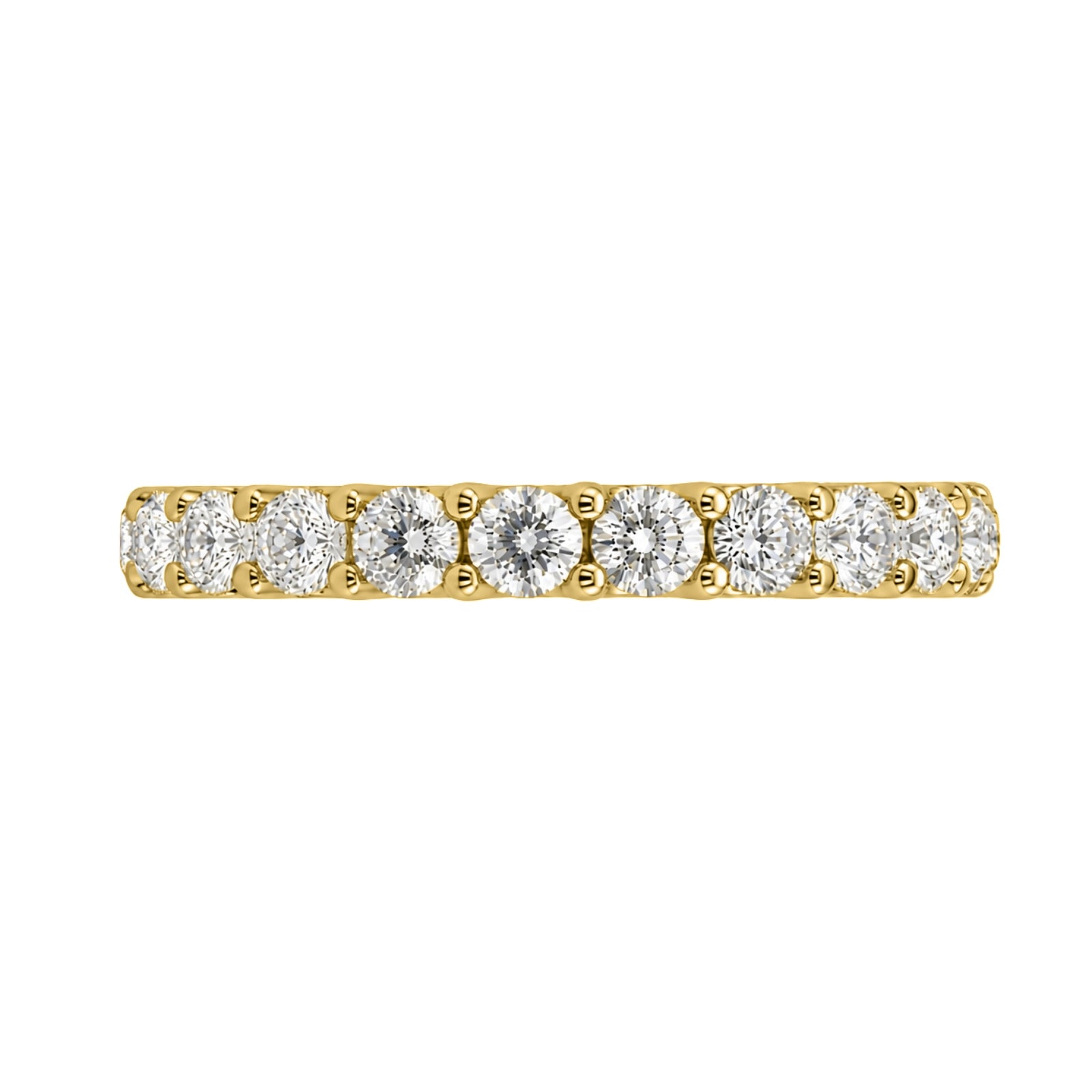 Venturant 0.50 -1.00 Carat T.W. Round-cut Lab Grown Diamond (F/VS+) 14K Gold 13 Stone Band Ring