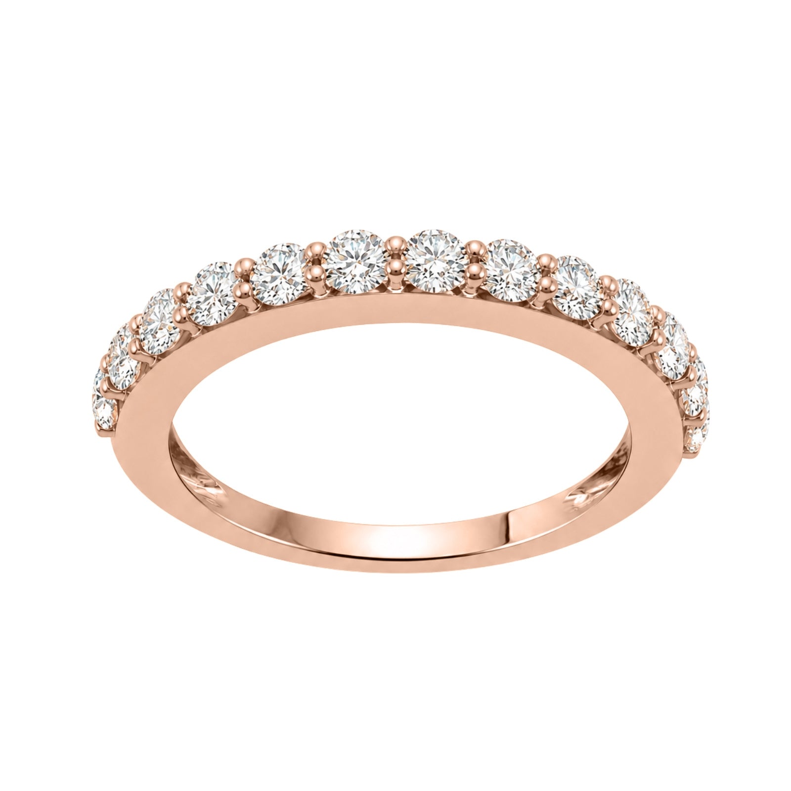 Venturant 0.50 -1.00 Carat T.W. Round-cut Lab Grown Diamond (F/VS+) 14K Gold 13 Stone Band Ring