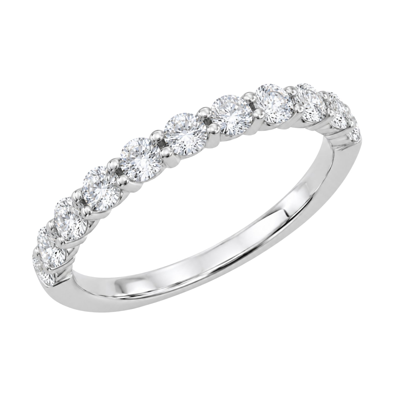 Venturant 1.00 -3.00 Carat T.W. Round-cut Lab Grown Diamond (F/VS+) 14K Gold 11 Stone Band Ring