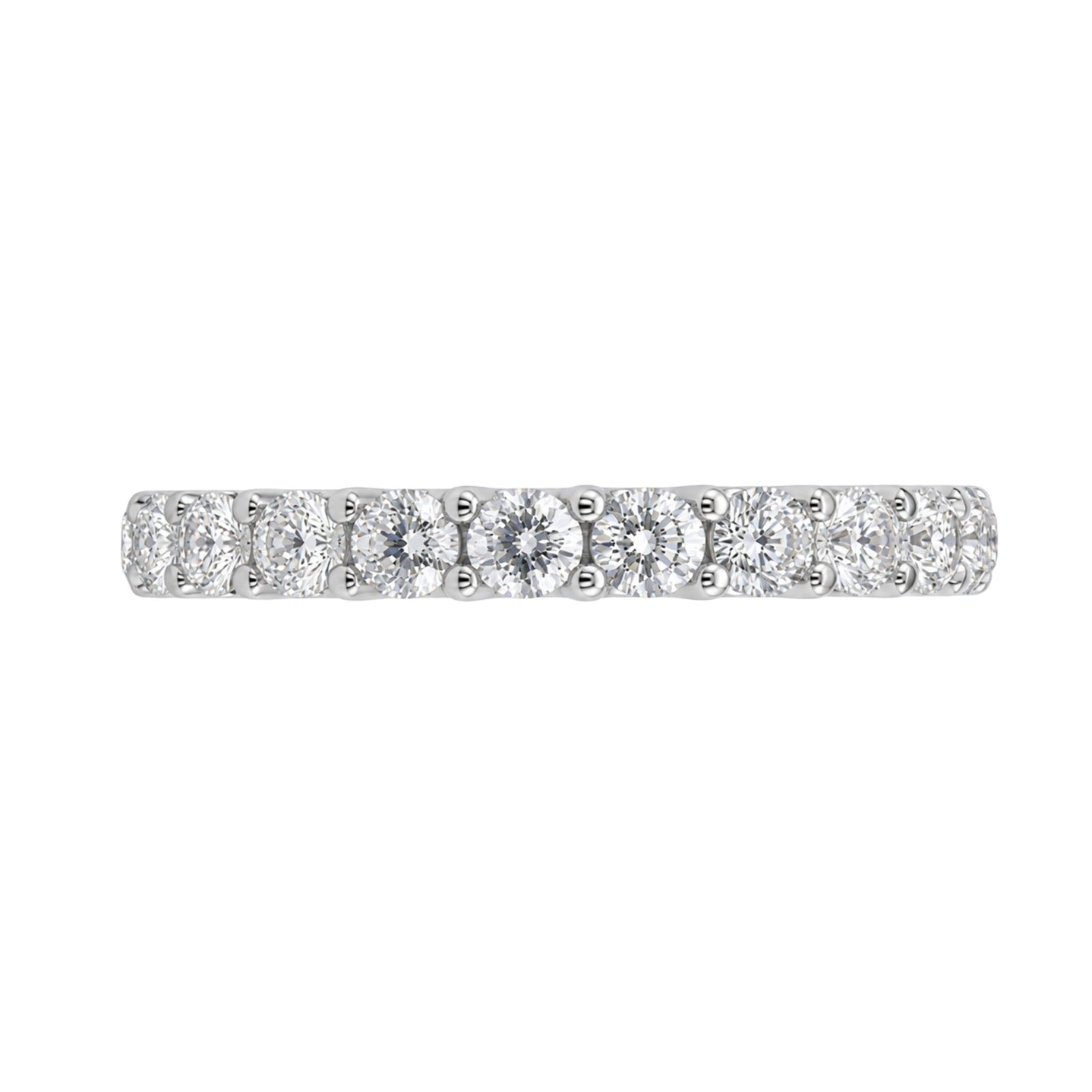 Venturant 1.00 -3.00 Carat T.W. Round-cut Lab Grown Diamond (F/VS+) 14K Gold 11 Stone Band Ring