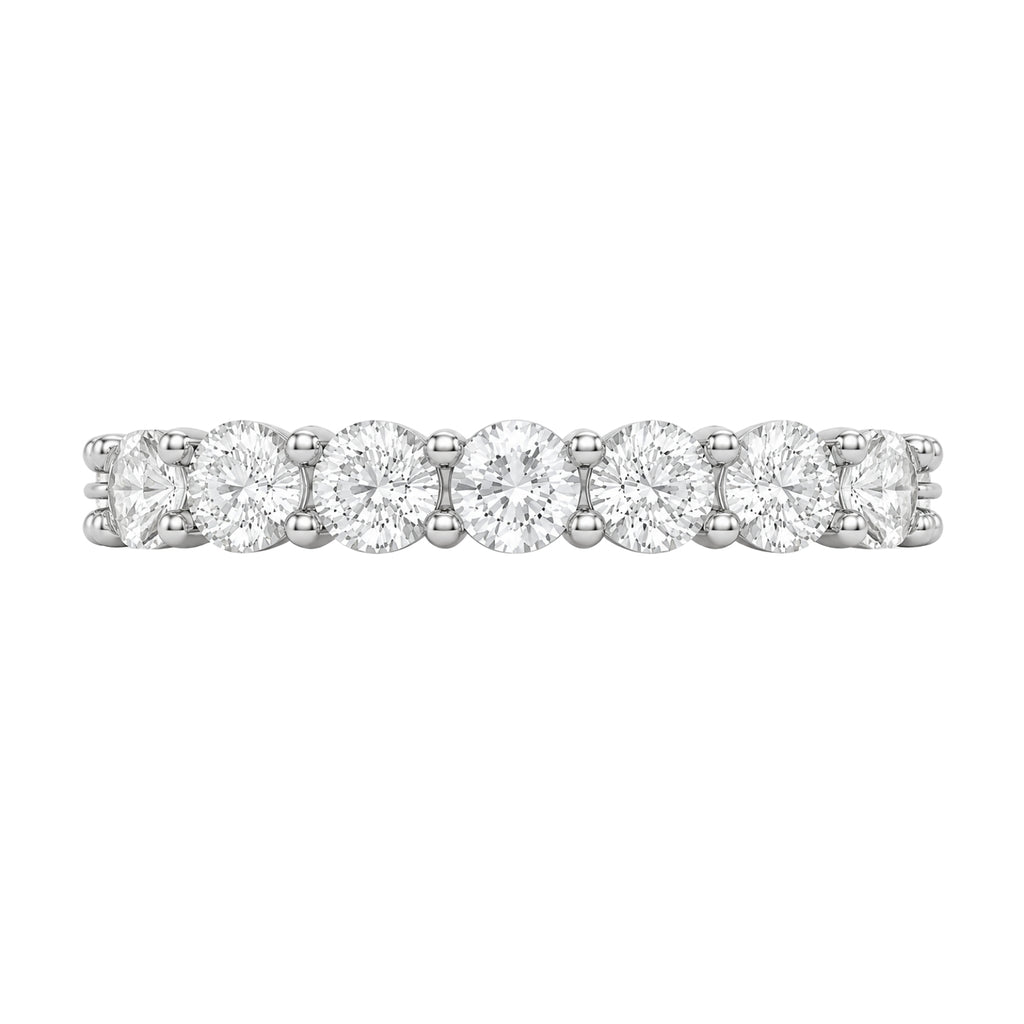 Venturant 3.00 - 7.00  Carat T.W. Round-cut Lab Grown Diamond (F/VS+) 14K Gold Eternity Band Ring