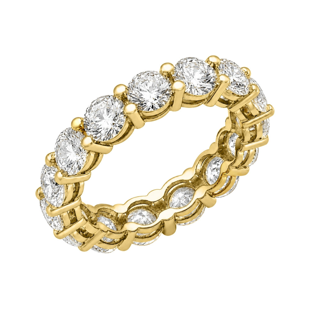 Venturant 3.00 - 7.00  Carat T.W. Round-cut Lab Grown Diamond (F/VS+) 14K Gold Eternity Band Ring
