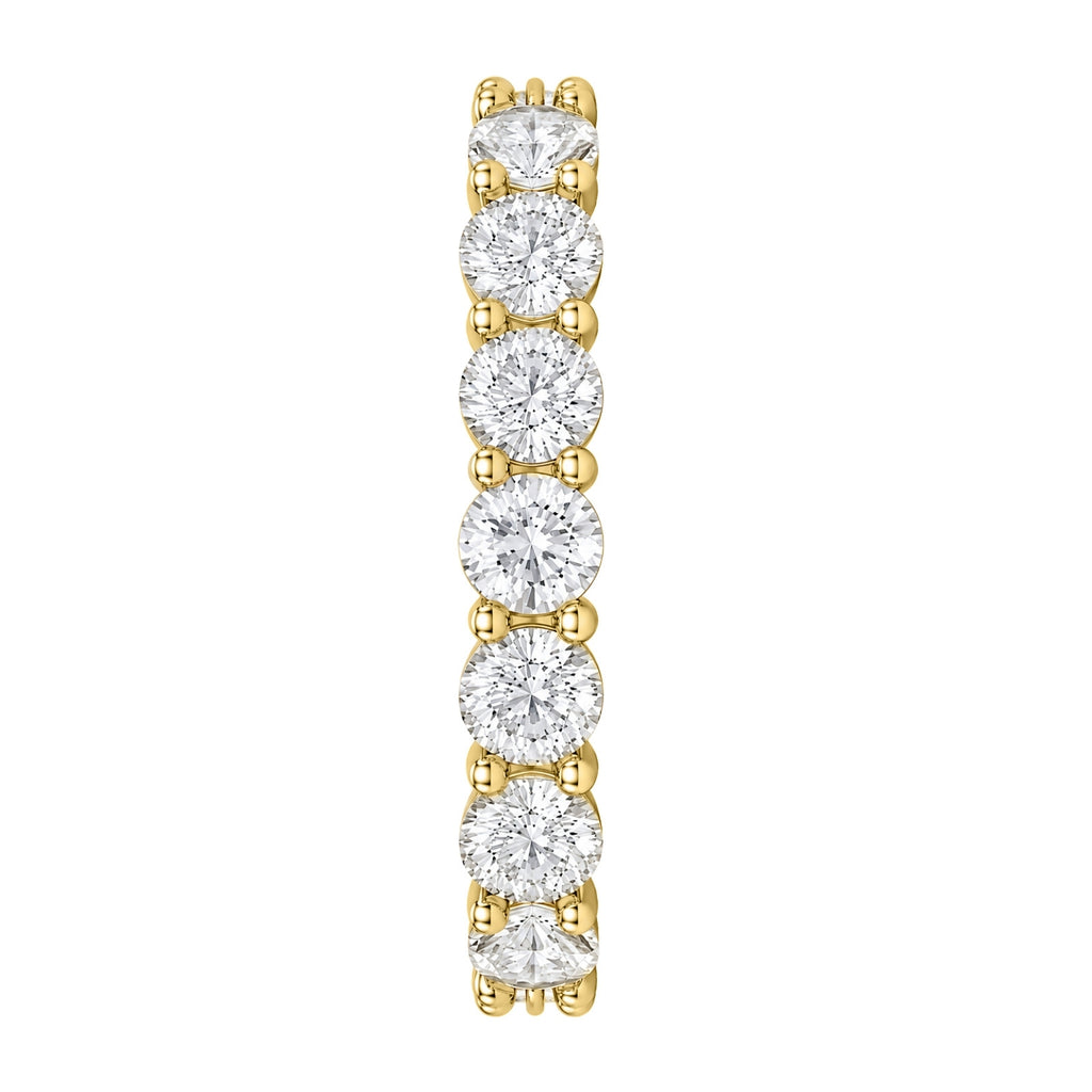 Venturant 3.00 - 7.00  Carat T.W. Round-cut Lab Grown Diamond (F/VS+) 14K Gold Eternity Band Ring