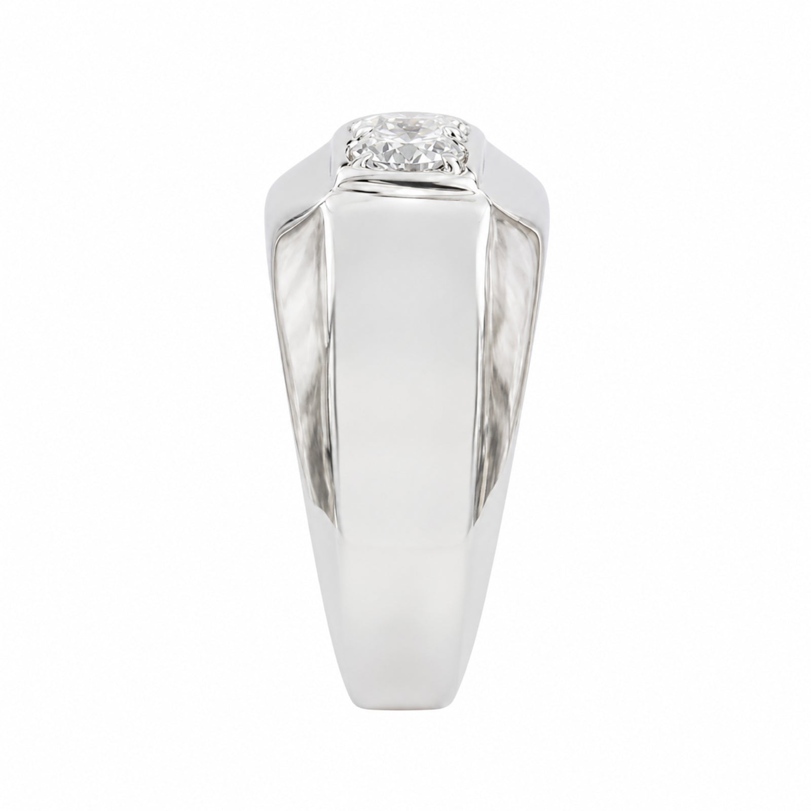 Venturant 0.50 -1.00 Carat T.W. Round-cut Lab Grown Diamond (F/VS+) 14K Gold 3 Stone Men's Ring