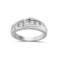 Venturant 1.00 Carat T.W. Round-cut Lab Grown Diamond (F/VS+) 14K Gold 7 Stone Men's Ring