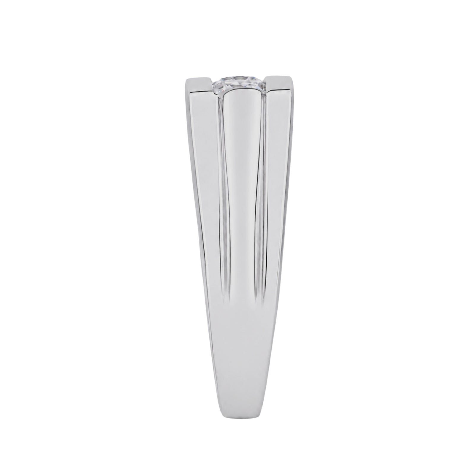Venturant 0.50 Carat T.W. Round-cut Lab Grown Diamond (F/VS+) 14K Gold 3 Stone Men's Ring
