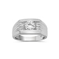 Venturant 1.00 Carat T.W. Round-cut Lab Grown Diamond (F/VS+) 14K Gold Men's Ring