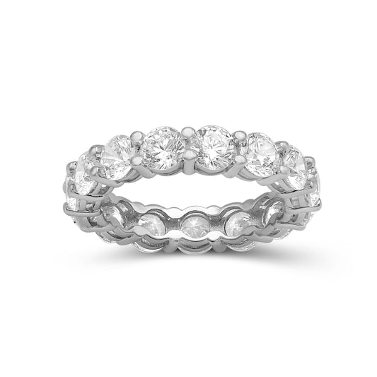Venturant 3.00 - 7.00  Carat T.W. Round-cut Lab Grown Diamond (F/VS+) 14K Gold Eternity Band Ring