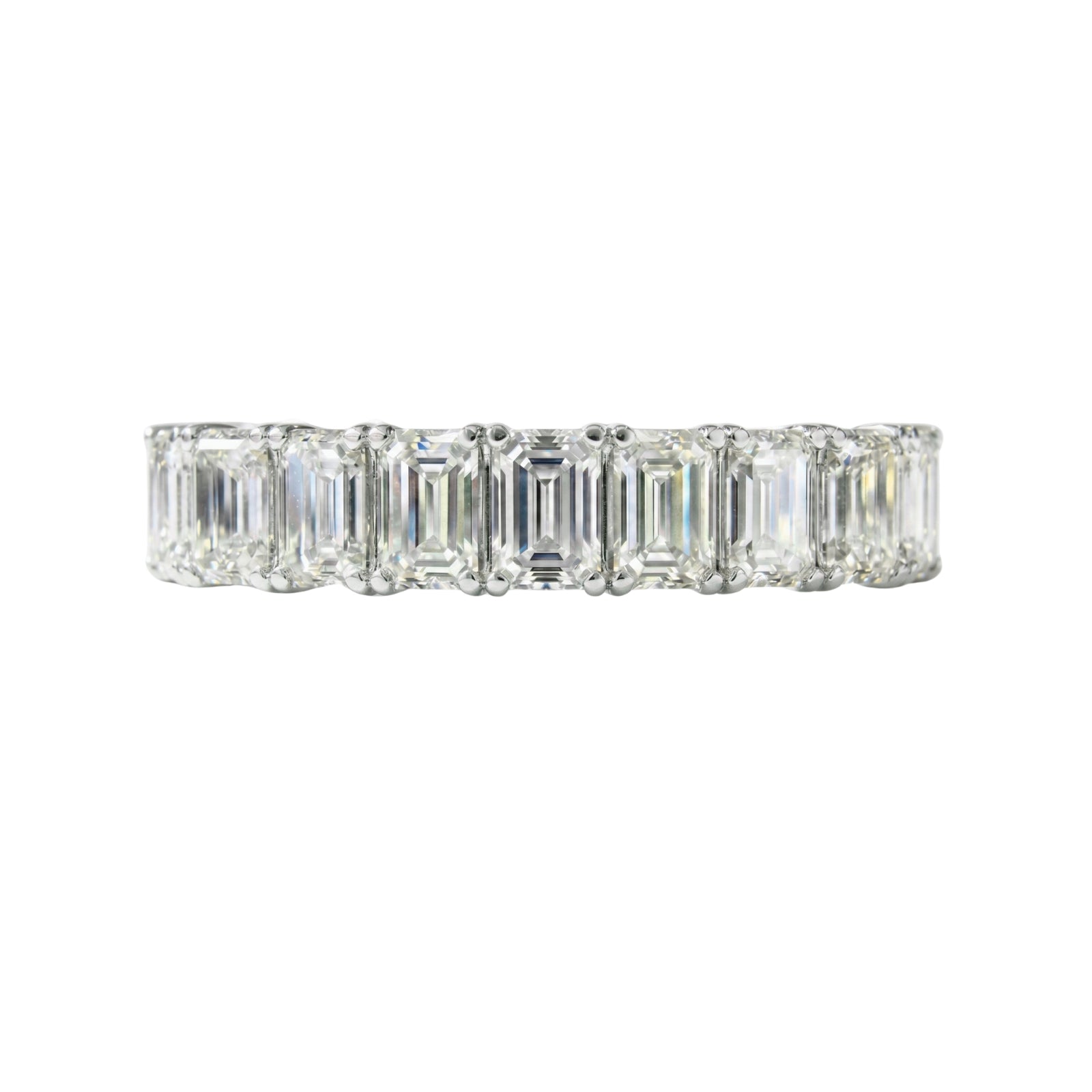 Venturant 5.00 - 7.00 Carat T.W. Emerald-cut Lab Grown Diamond (F/VS+) 14K Gold Eternity Band Ring