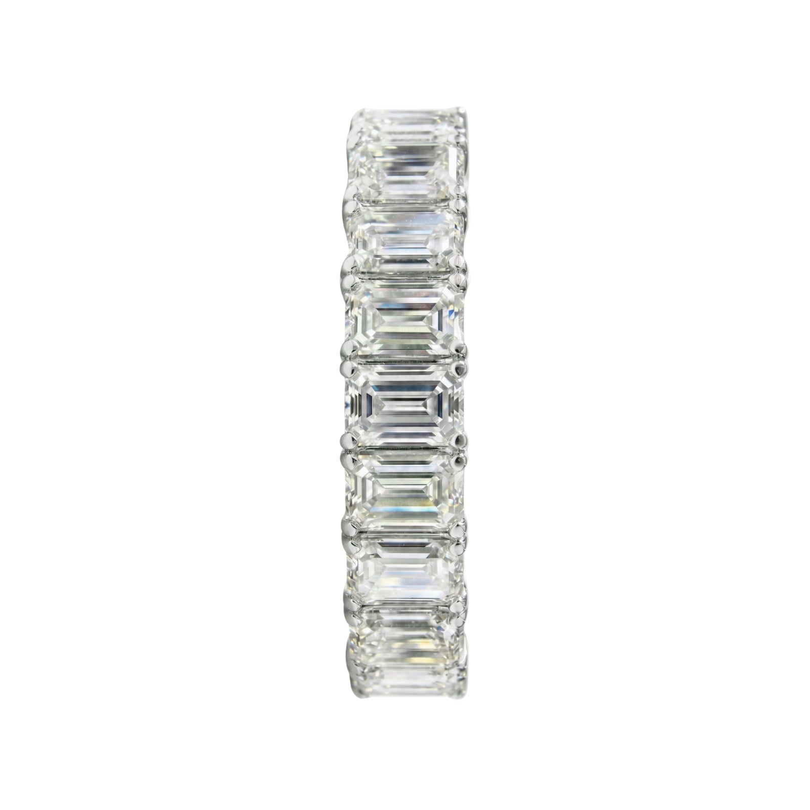 Venturant 5.00 - 7.00 Carat T.W. Emerald-cut Lab Grown Diamond (F/VS+) 14K Gold Eternity Band Ring