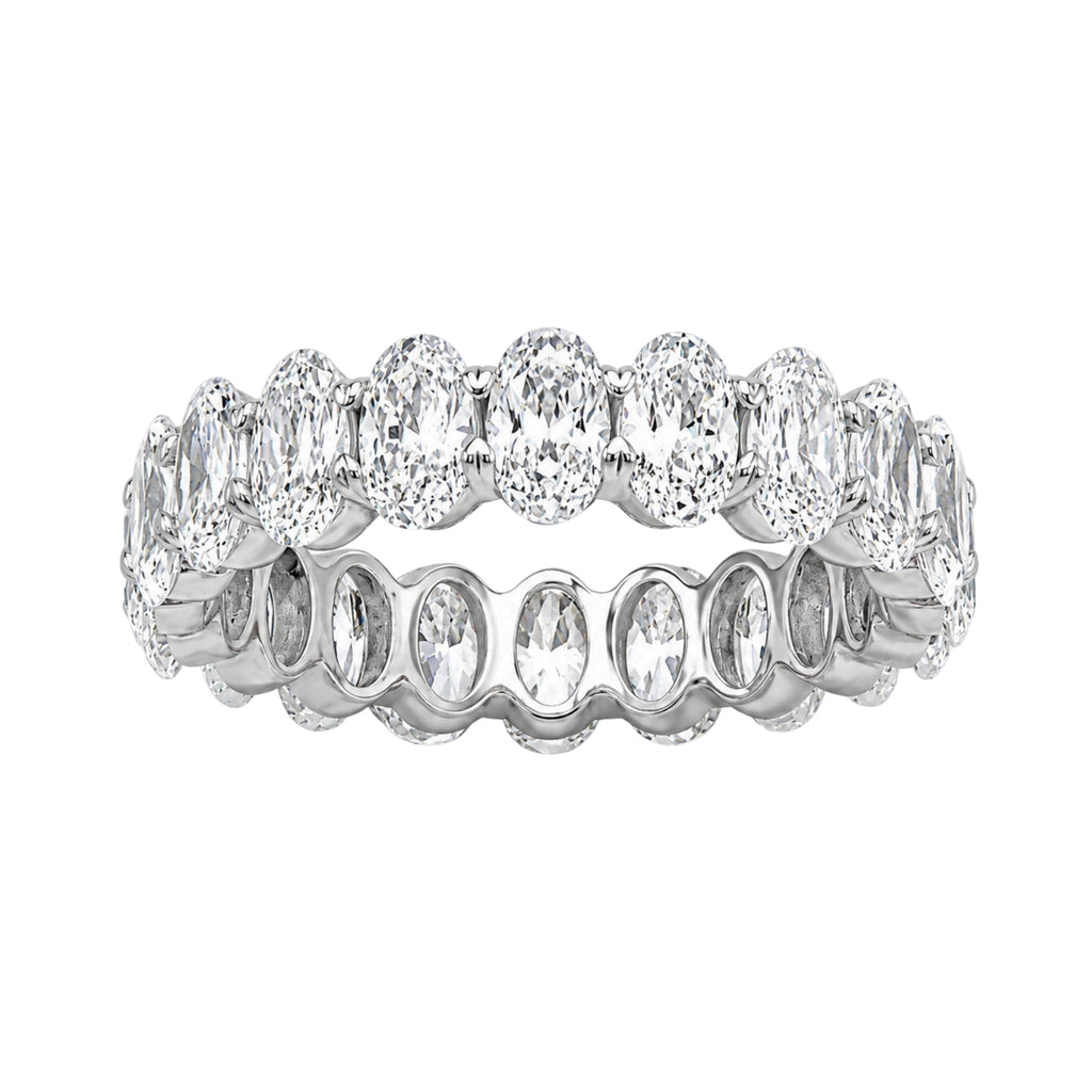 Venturant 5.00 - 7.00 Carat T.W. Oval-cut Lab Grown Diamond (F/VS+) 14K Gold Eternity Band Ring