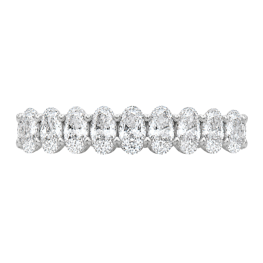 Venturant 5.00 - 7.00 Carat T.W. Oval-cut Lab Grown Diamond (F/VS+) 14K Gold Eternity Band Ring
