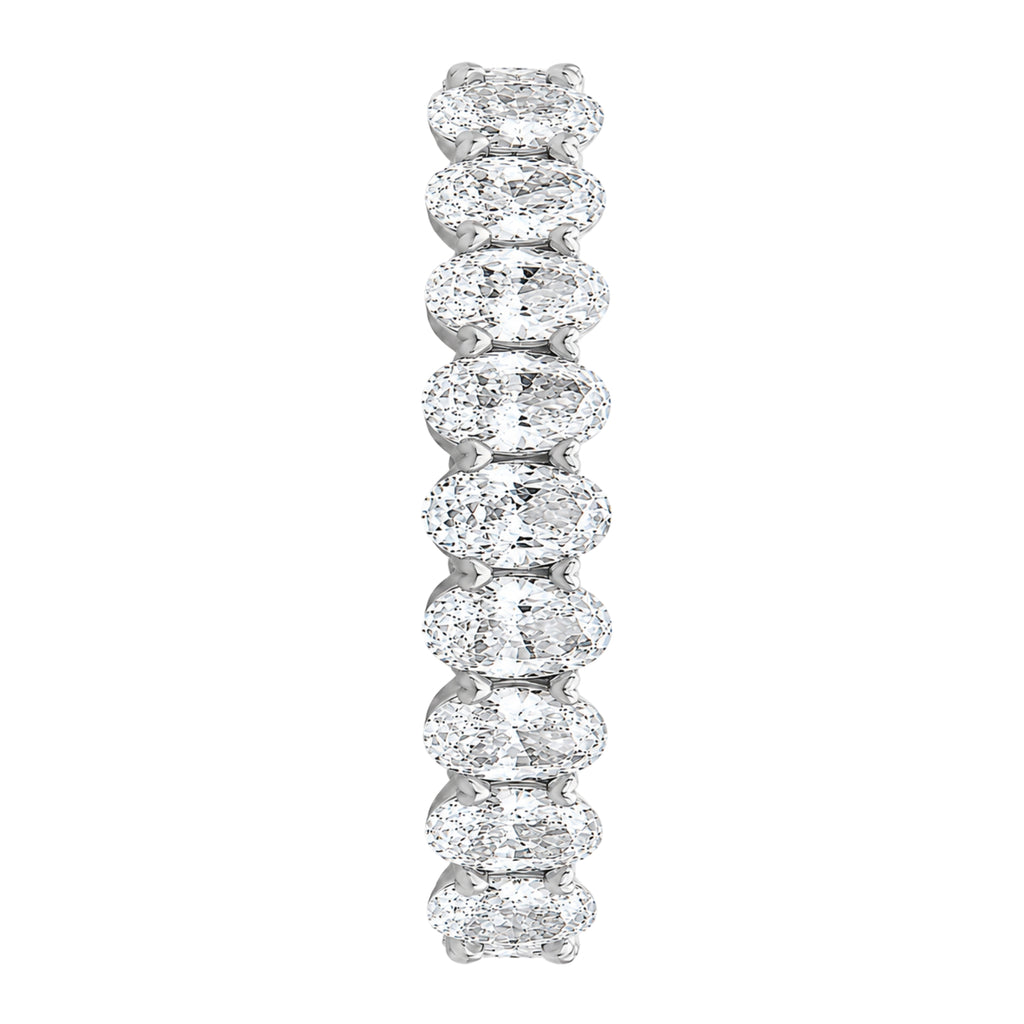Venturant 5.00 - 7.00 Carat T.W. Oval-cut Lab Grown Diamond (F/VS+) 14K Gold Eternity Band Ring