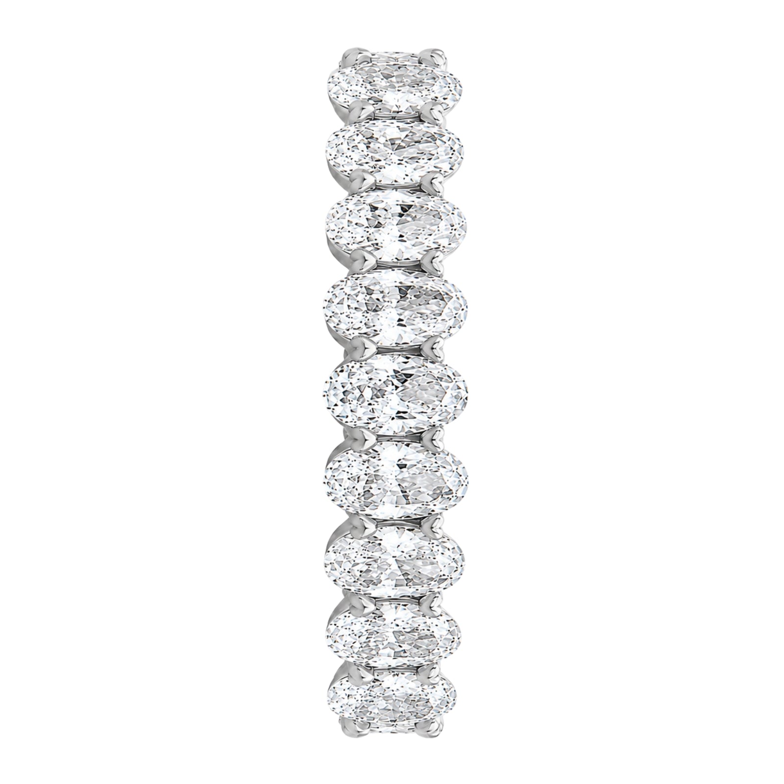 Venturant 5.00 - 7.00 Carat T.W. Oval-cut Lab Grown Diamond (F/VS+) 14K Gold Eternity Band Ring