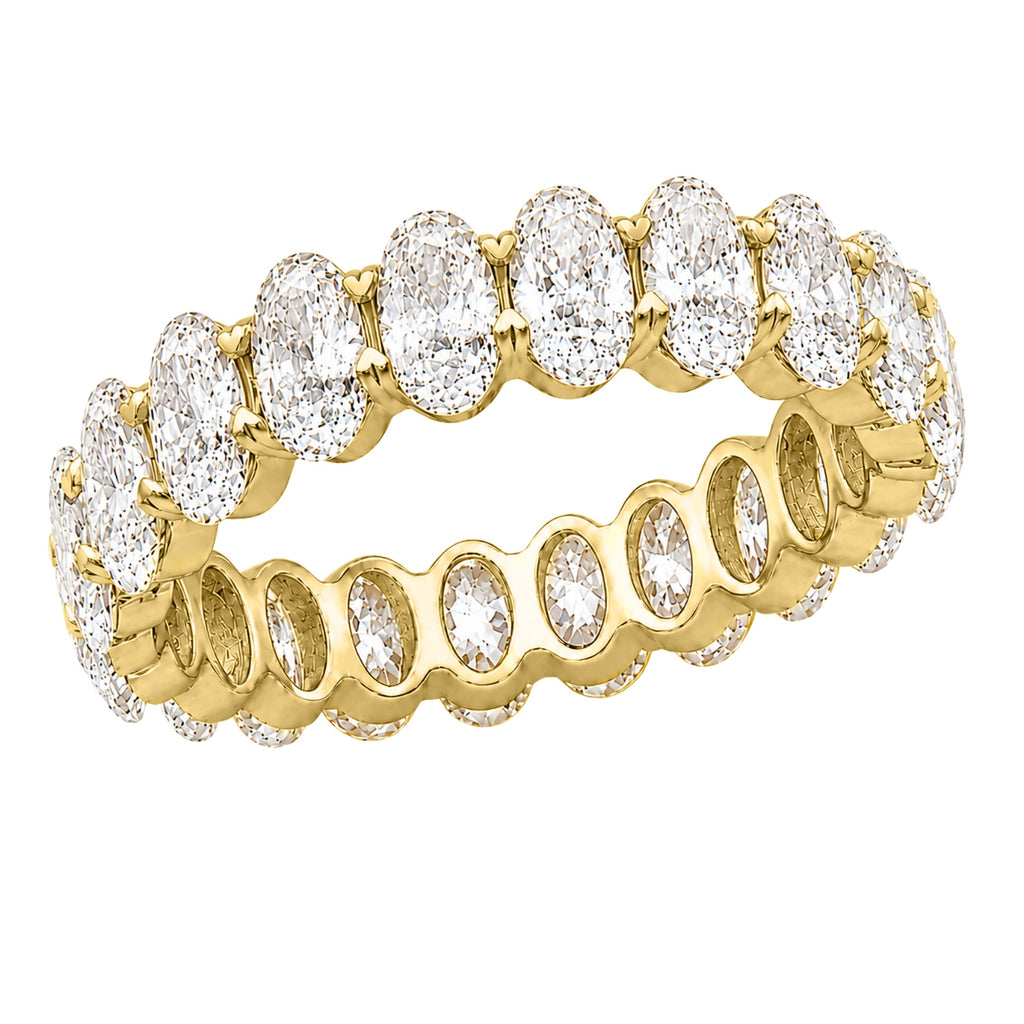 Venturant 5.00 - 7.00 Carat T.W. Oval-cut Lab Grown Diamond (F/VS+) 14K Gold Eternity Band Ring