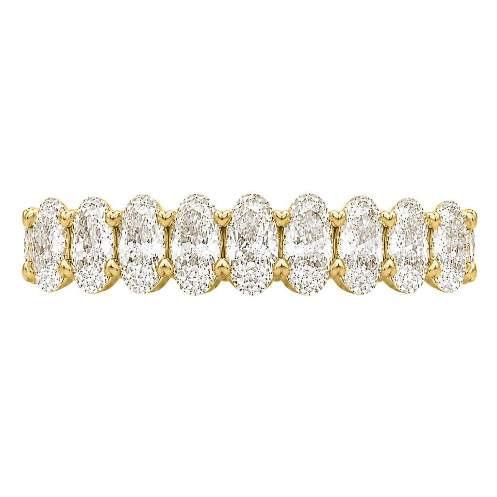 Venturant 5.00 - 7.00 Carat T.W. Oval-cut Lab Grown Diamond (F/VS+) 14K Gold Eternity Band Ring
