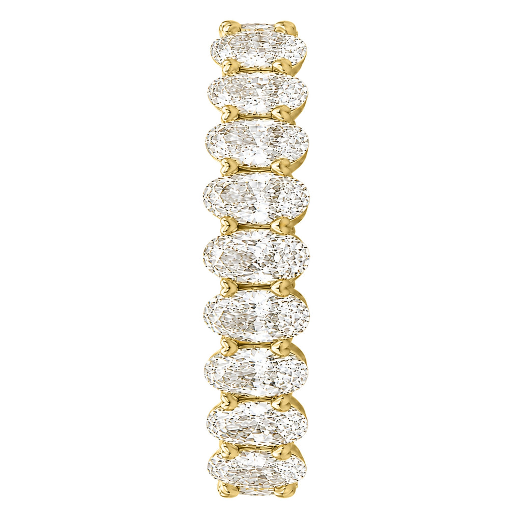 Venturant 5.00 - 7.00 Carat T.W. Oval-cut Lab Grown Diamond (F/VS+) 14K Gold Eternity Band Ring