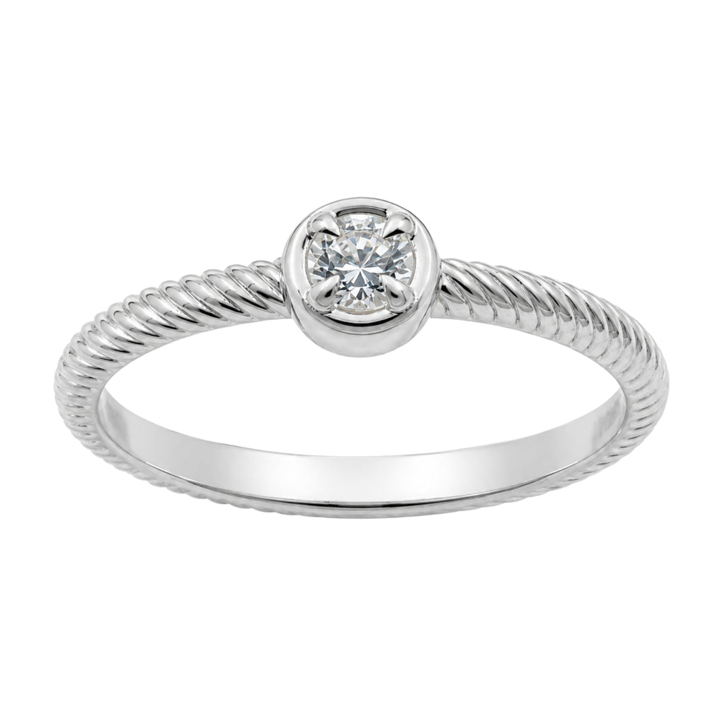 Venturant 1/6 Carat T.W. Round-cut Lab Grown Diamond (F/VS+) 14K Gold Ring