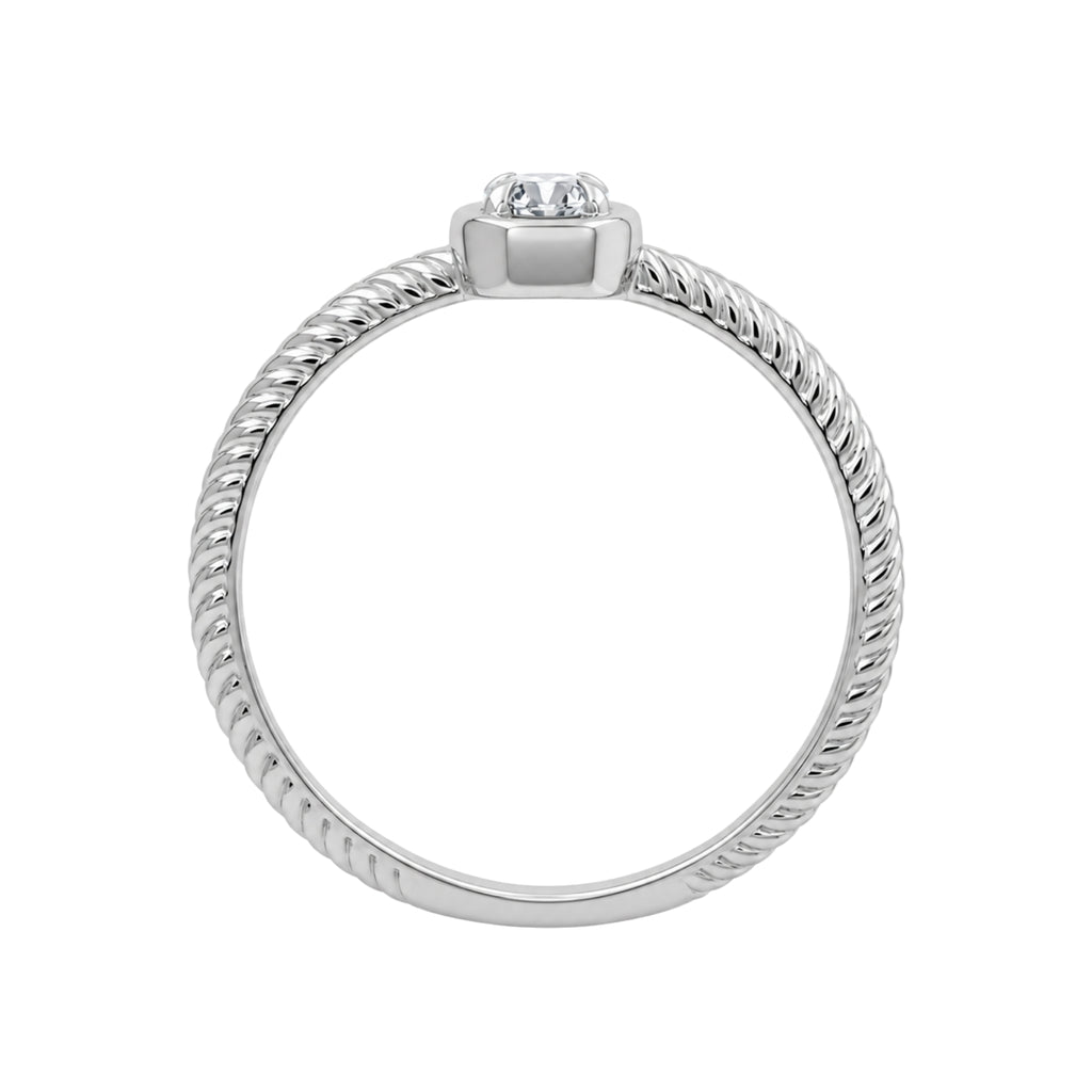 Venturant 1/6 Carat T.W. Round-cut Lab Grown Diamond (F/VS+) 14K Gold Ring