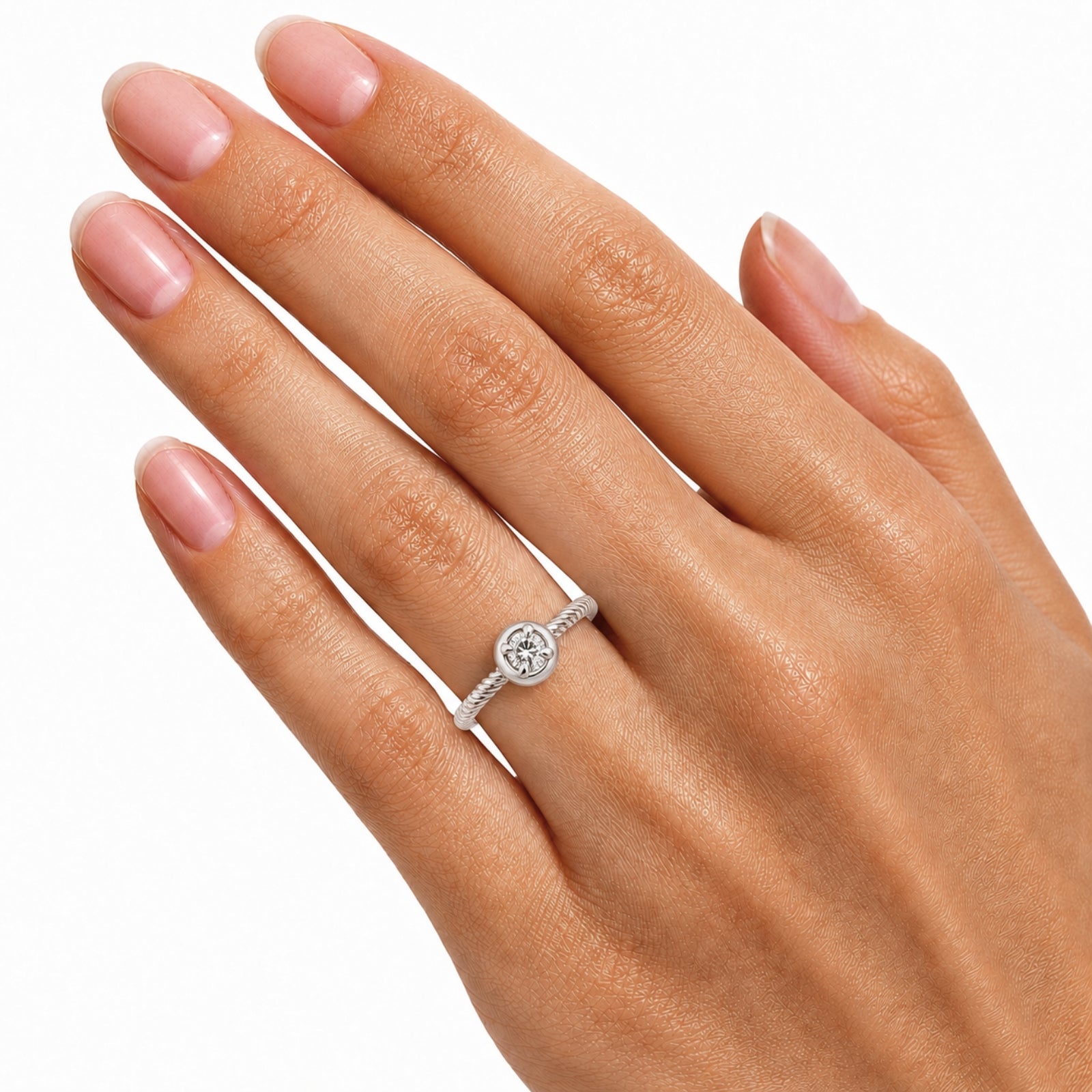 Venturant 1/6 Carat T.W. Round-cut Lab Grown Diamond (F/VS+) 14K Gold Ring