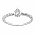 Venturant 1/5 Carat T.W. Pear-cut Lab Grown Diamond (F/VS+) 14K Gold Ring