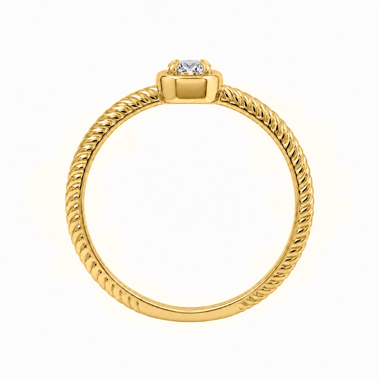 Venturant 1/6 Carat T.W. Round-cut Lab Grown Diamond (F/VS+) 14K Gold Ring