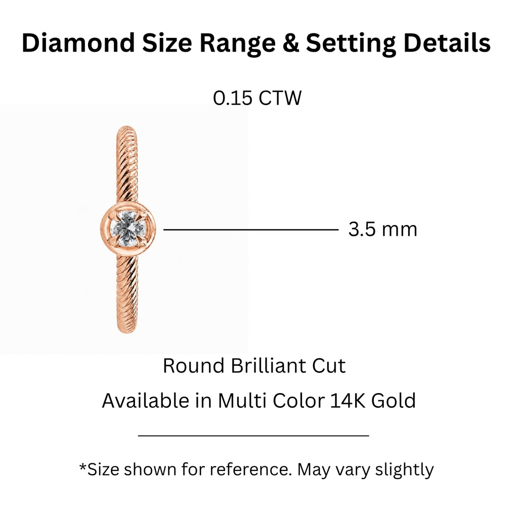 Venturant 1/6 Carat T.W. Round-cut Lab Grown Diamond (F/VS+) 14K Gold Ring