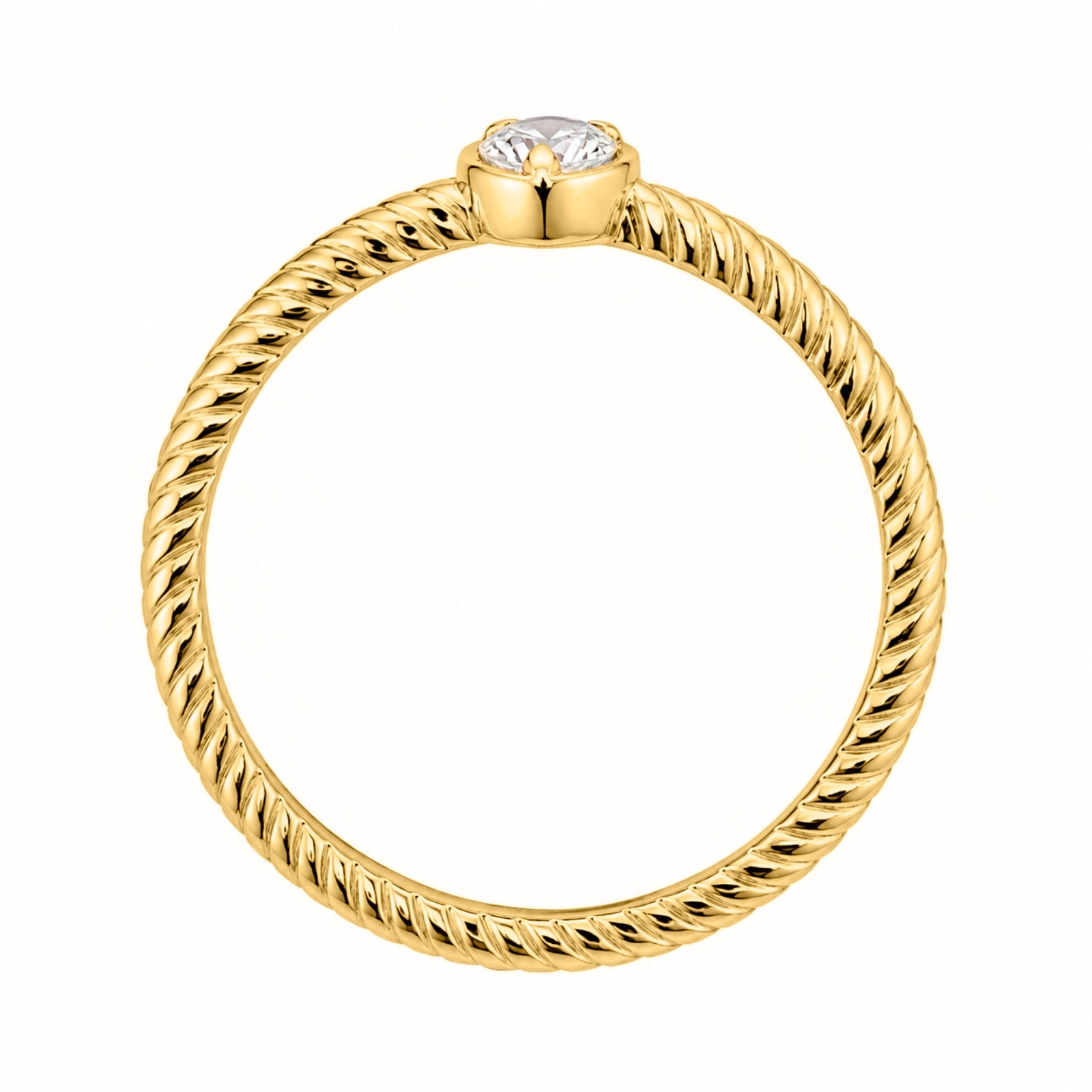Venturant 1/5 Carat T.W. Pear-cut Lab Grown Diamond (F/VS+) 14K Gold Ring