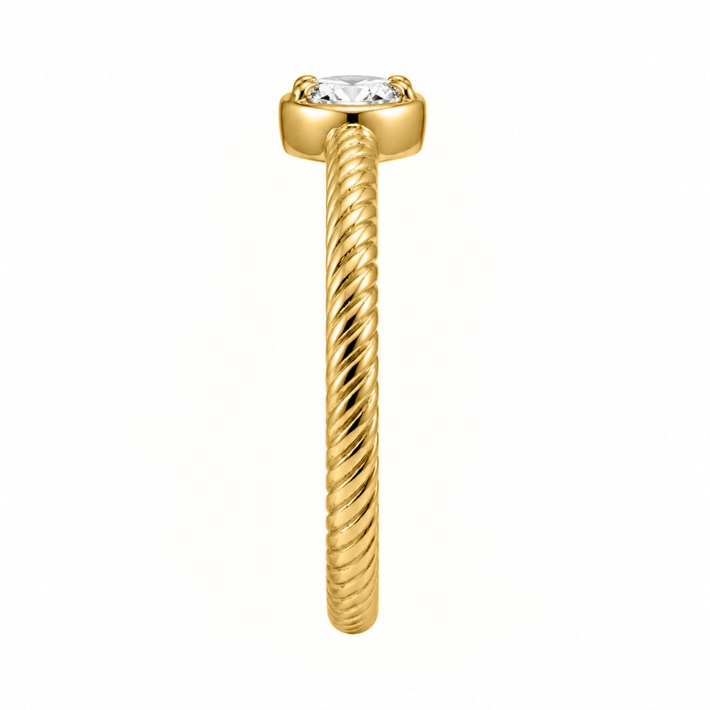 Venturant 1/5 Carat T.W. Pear-cut Lab Grown Diamond (F/VS+) 14K Gold Ring