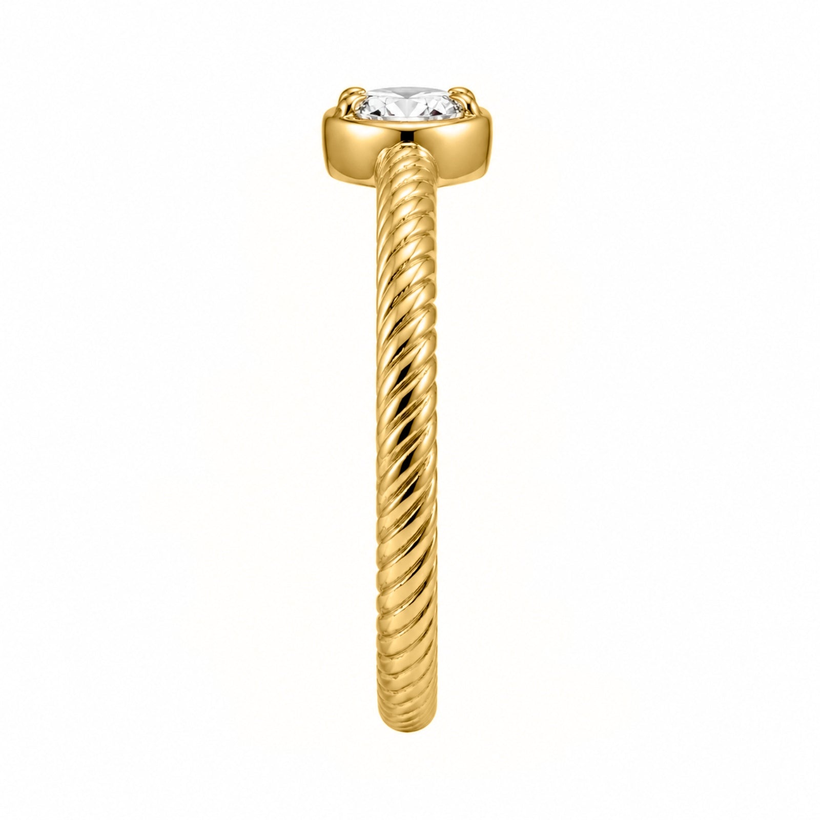 Venturant 1/5 Carat T.W. Pear-cut Lab Grown Diamond (F/VS+) 14K Gold Ring