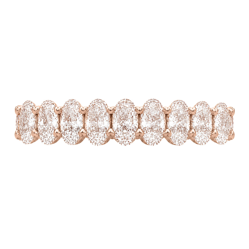 Venturant 5.00 - 7.00 Carat T.W. Oval-cut Lab Grown Diamond (F/VS+) 14K Gold Eternity Band Ring