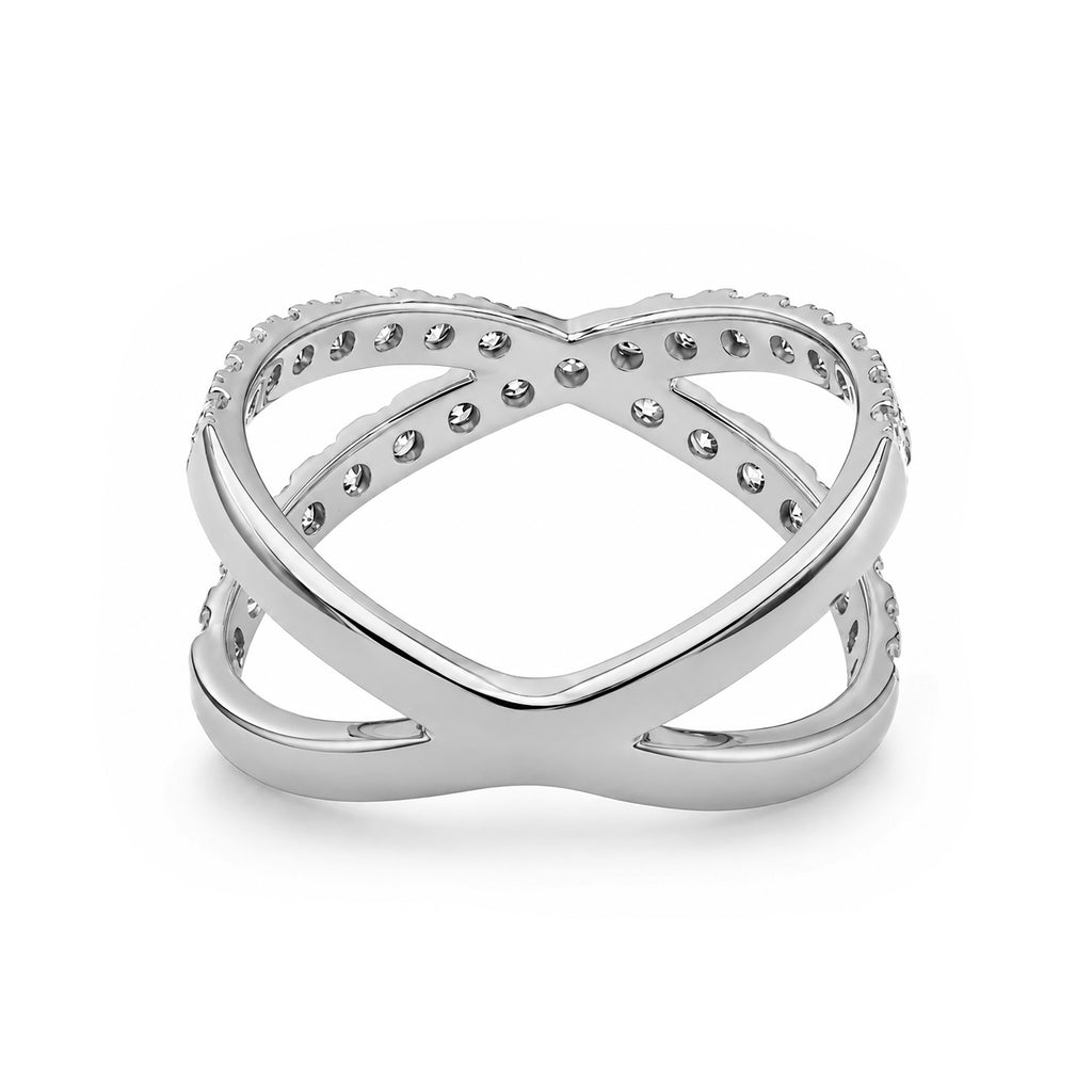 Venturant Lab Grown Diamond (F/VS+) 1.00 carat Round cut Sterling Silver Ring - Sterling Silver | Gold over Silver