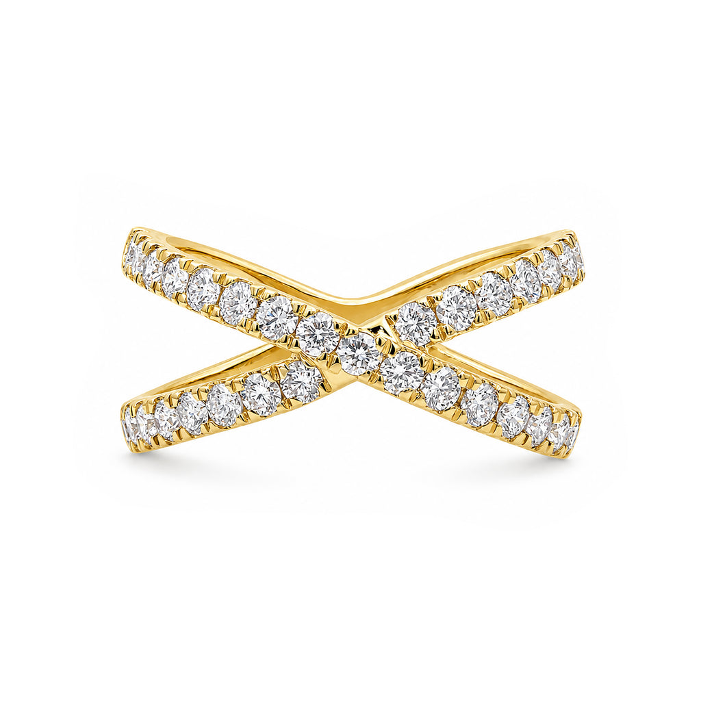 Venturant Lab Grown Diamond (F/VS+) 1.00 carat Round cut Sterling Silver Ring - Sterling Silver | Gold over Silver