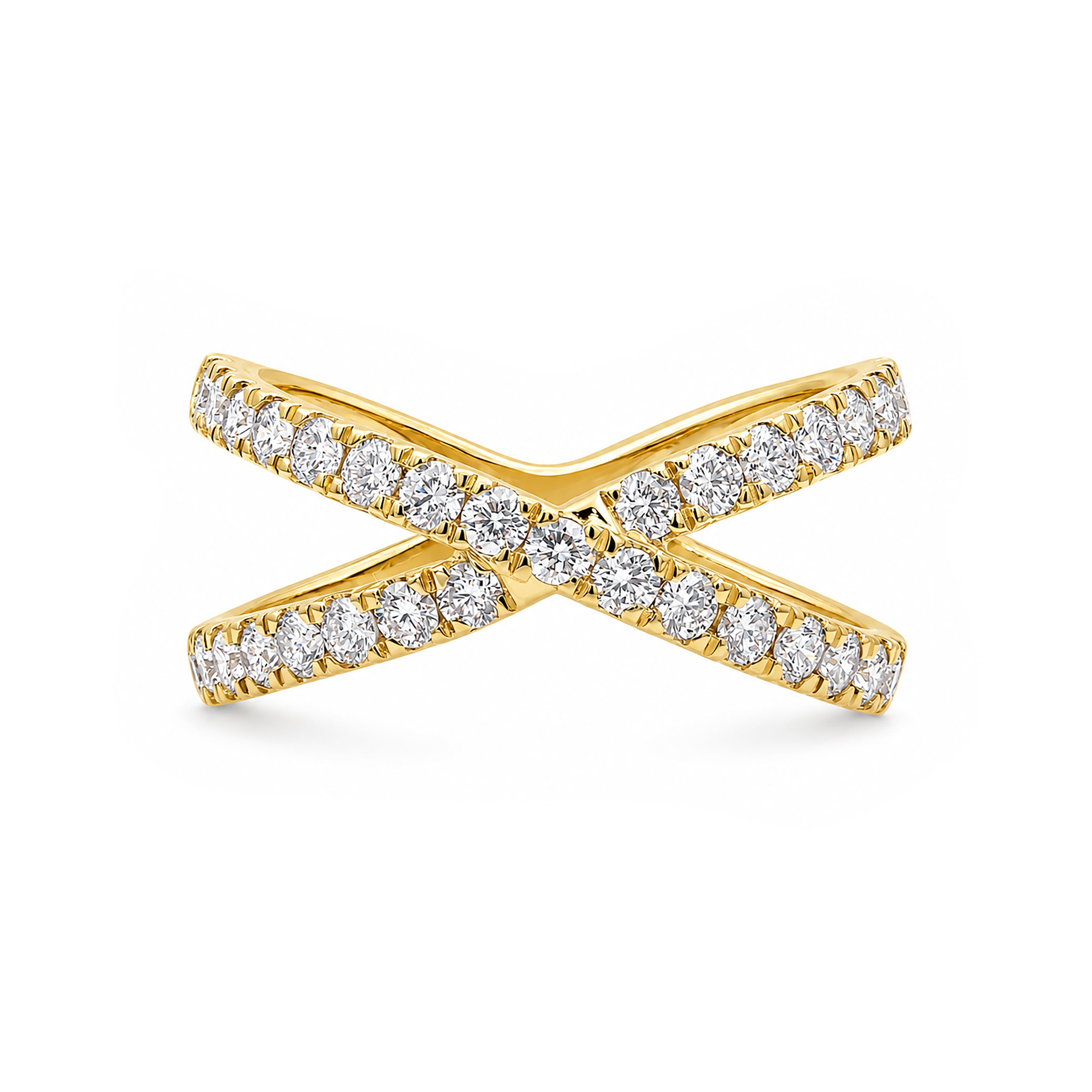 Venturant Lab Grown Diamond (F/VS+) 1.00 carat Round cut Sterling Silver Ring - Sterling Silver | Gold over Silver
