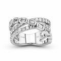 Venturant Lab Grown Diamond (F/VS+) 2.00 carat Round cut Sterling Silver Ring - Sterling Silver