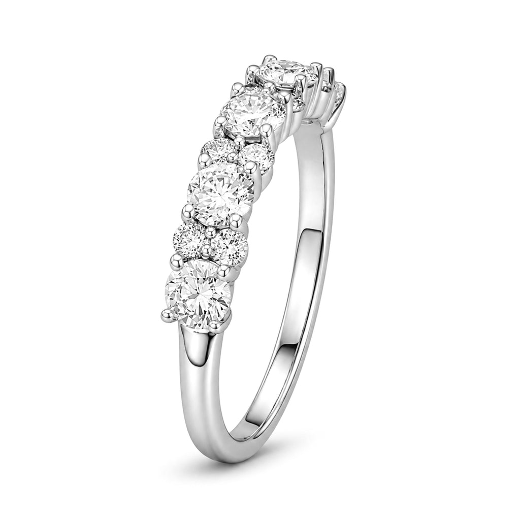Venturant Lab Grown Diamond (F/VS+) 1.00 carat Round cut Sterling Silver Ring - Sterling Silver | Gold over Silver