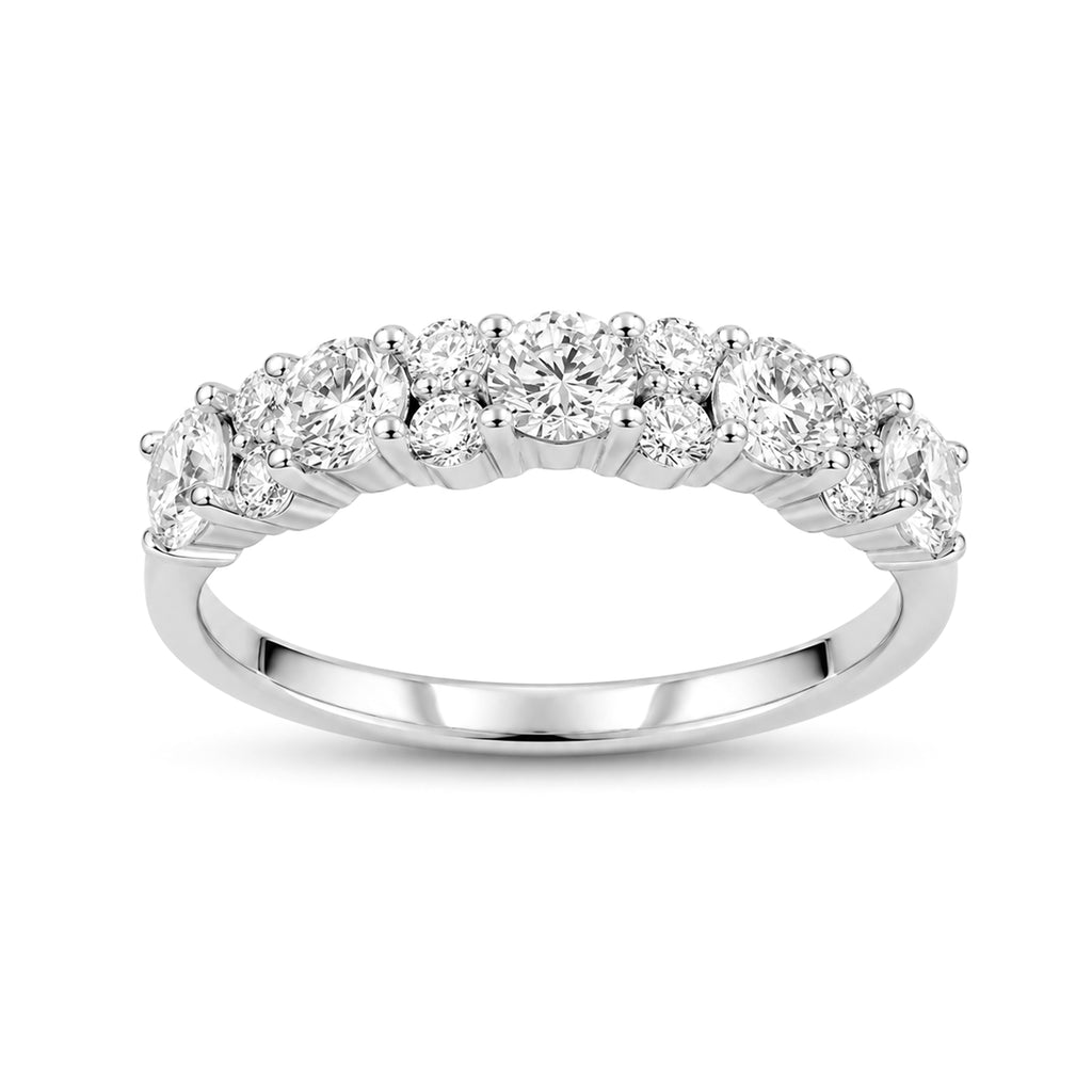Venturant Lab Grown Diamond (F/VS+) 1.00 carat Round cut Sterling Silver Ring - Sterling Silver | Gold over Silver