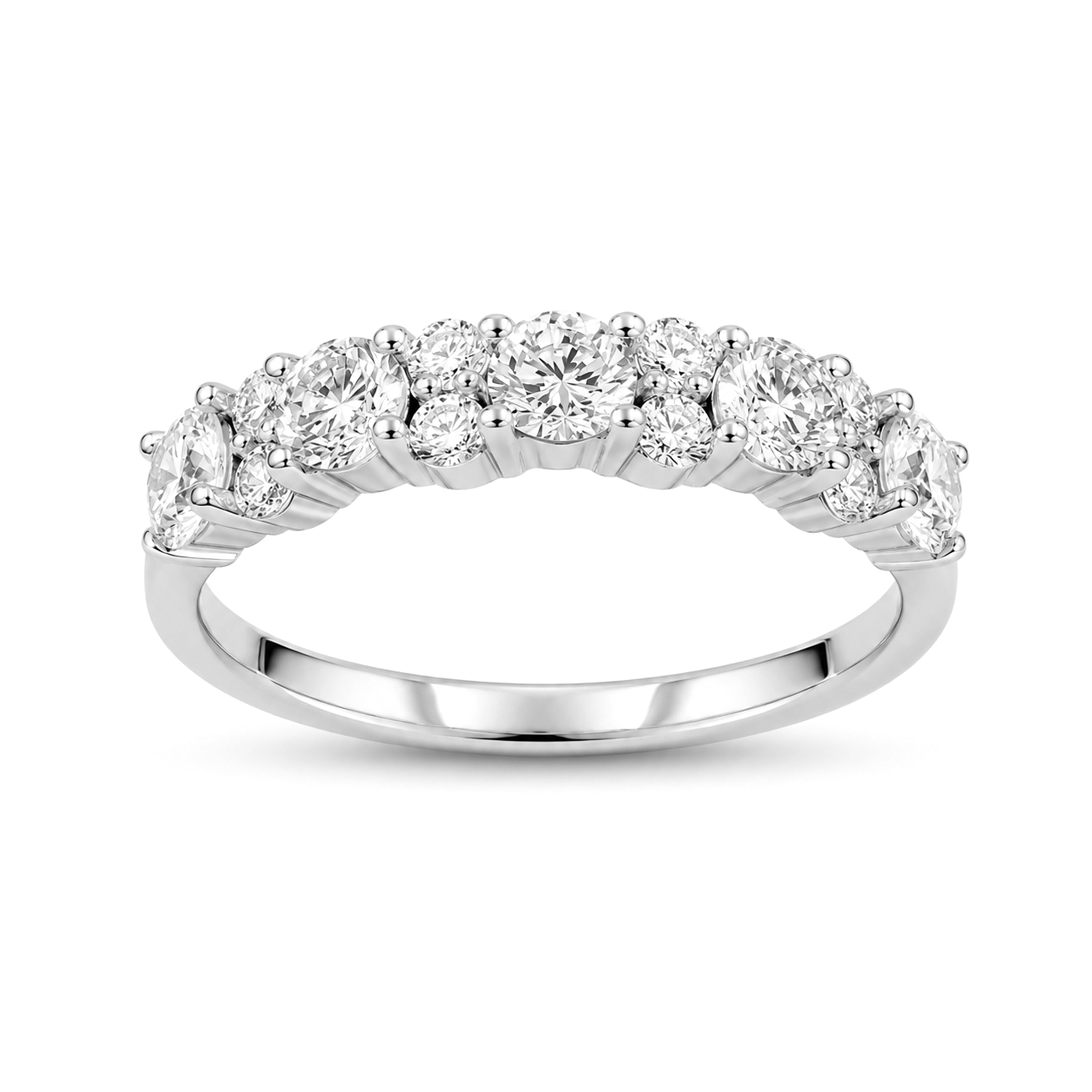 Venturant Lab Grown Diamond (F/VS+) 1.00 carat Round cut Sterling Silver Ring - Sterling Silver | Gold over Silver