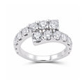 Venturant Lab Grown Diamond (F/VS+) 2.00 carat Round cut Sterling Silver Ring - Sterling Silver
