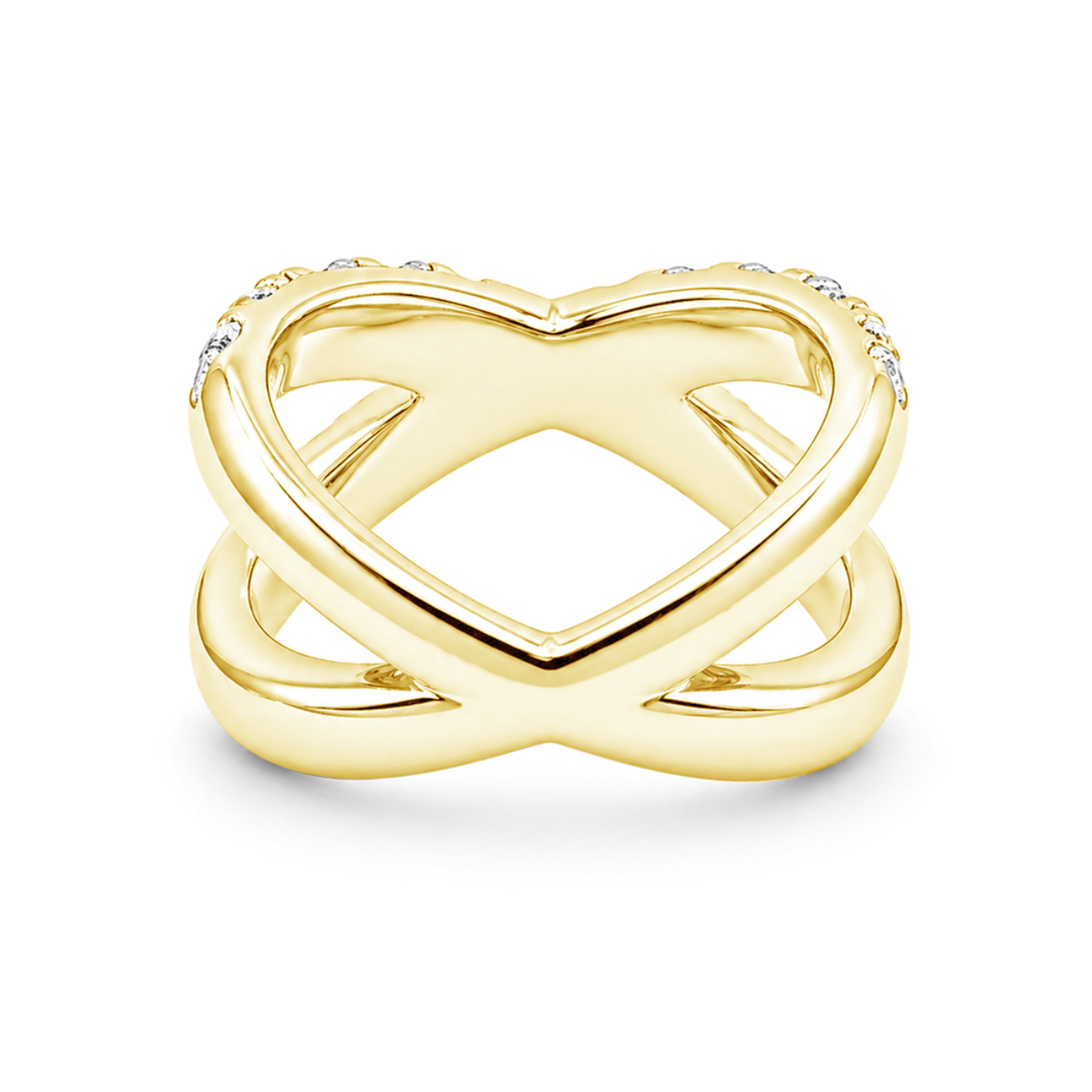 Venturant Lab Grown Diamond (F/VS+) 2.00 carat Round cut Sterling Silver Ring - Sterling Silver | Gold over Silver